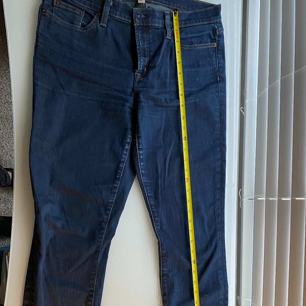 J.Crew High Rise Toothpick Skinny Jeans Women's Blue Denim - Size 31